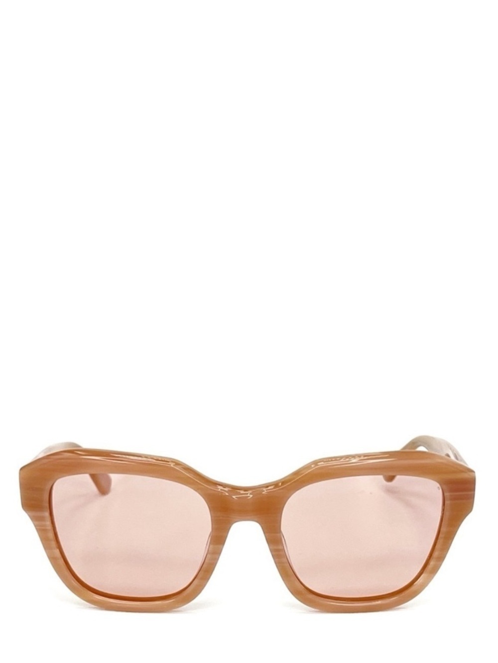 New Derek Lam 10 Crosby Sunglasses Square Lens Coral Frame Chunky Sunnies